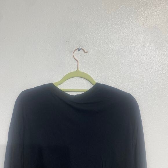 Wildfox Black Meow Cat Long Sleeve Bodysuit Sz L - Picture 9 of 13